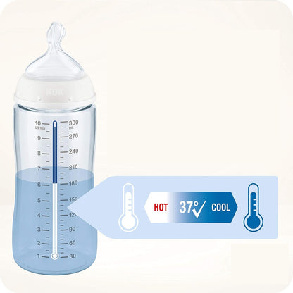NUK First Choice+ 0-6 m FLES 300 ml temperatuuraanduiding WINNIE DE POEH