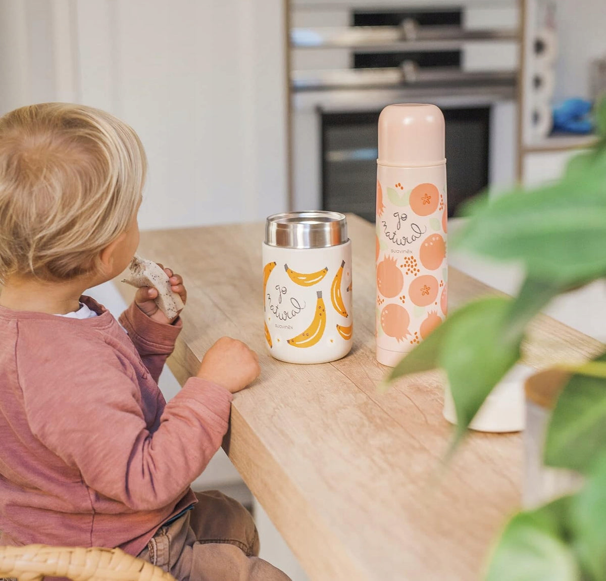SUAVINEX Go Natural thermos per alimenti in acciaio 400 ml