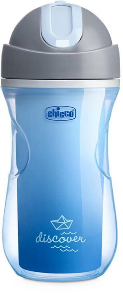 CHICCO Sport Cup kubek niekapek ze słomką 266 ml 14 m+