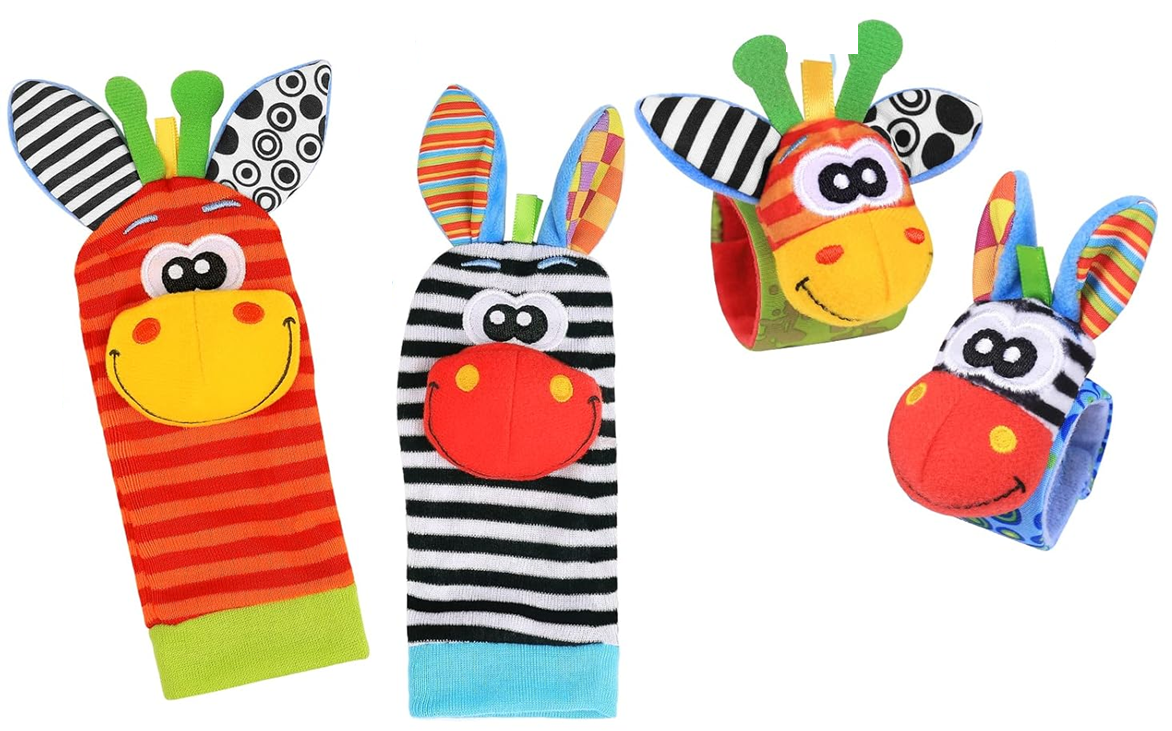 RXYYOS wristbands and socks with rattle