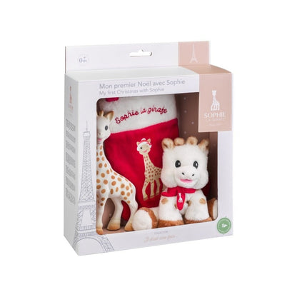 Sophie la Girafe Mon premier Noël 010349 – świąteczny zestaw w opakowaniu