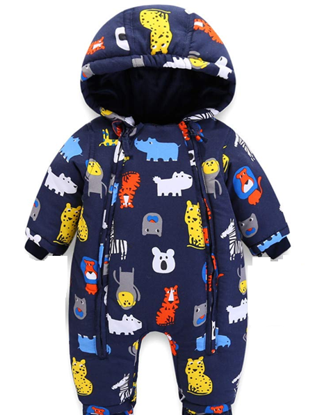 JIAMY winteroverall met capuchon 9-12 maanden