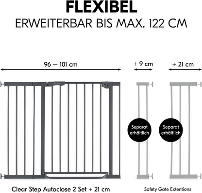 HAUCK Clear Step zábrana na schody bez vrtání 96-101