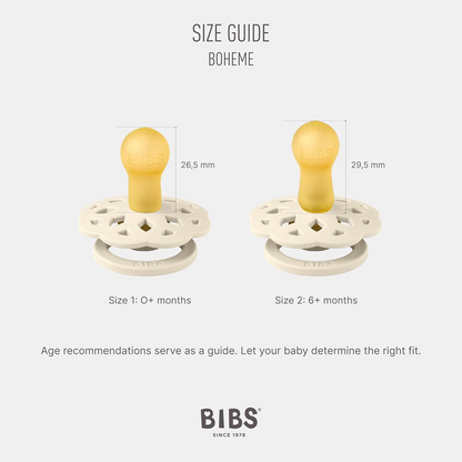 BIBS BOHEME fopspenen 2-pack 0-6 maanden