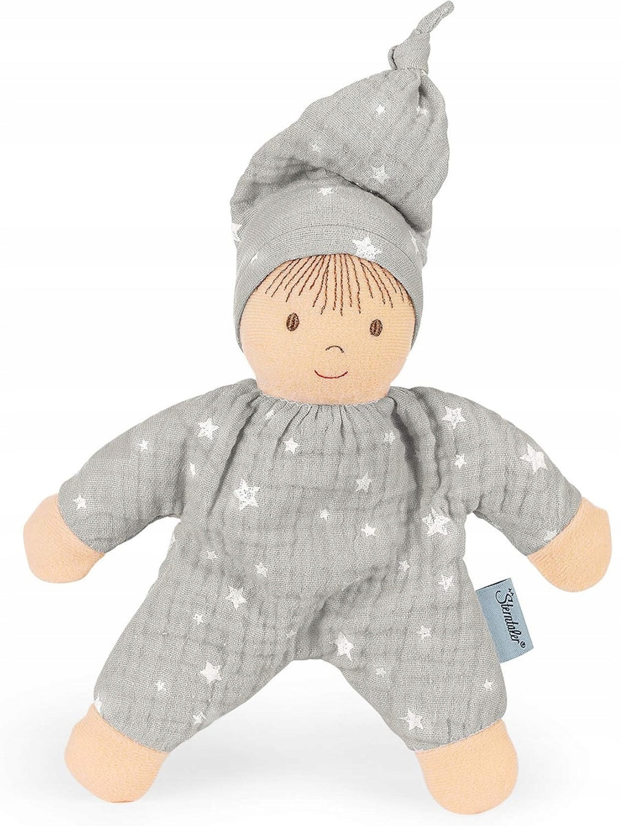 STERNTALER Heiko knuffelpop met rammelaar 17 cm