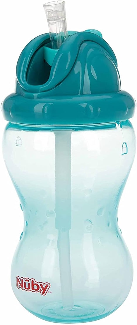 NUBY Flip-it Cup ποτηράκι με καλαμάκι 12 μ+ 360 ml