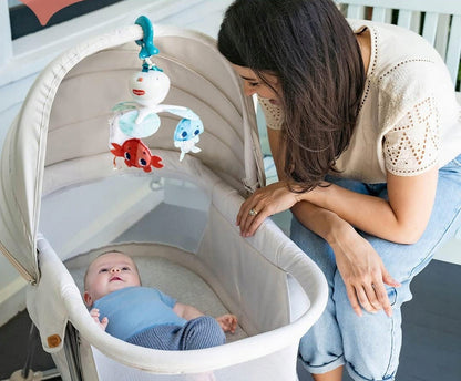 TINY LOVE Skarby Oceanu KARUZELA podróżna 3w1 nad łóżeczkiem, kolorowa karuzela z morskimi zabawkami