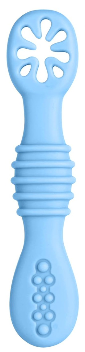 VICLOON Sticky Spoon siliconen lepeltje 2,5 x 10 cm 4 m+ blauw