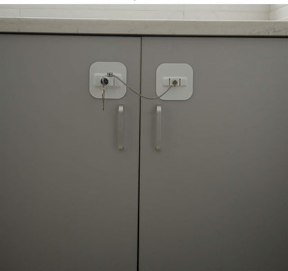 CHILD SAFETY LOCK beveiliging voor kasten en lades 19 cm + 2 sleutels