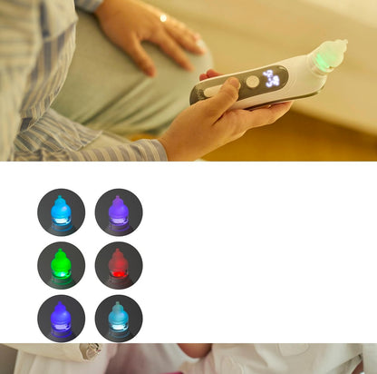 NUVITA aspiratore nasale con luce e musica + 3 punte, custodia e pinzetta O