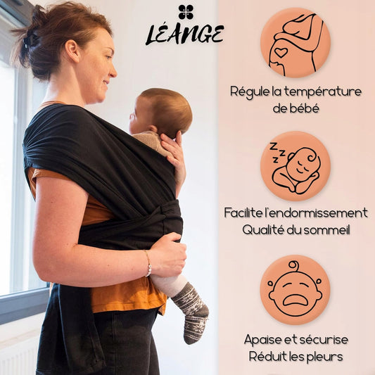 LEANGE fular portabebés 2 en 1 para bebés