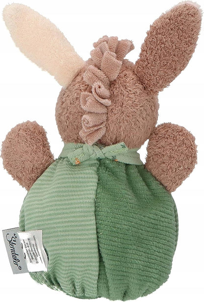 STERNTALER Osiołek Emmilius przytulanka z szeleszczącym papierem 15 cm brązowo-zielony, miękki dla niemowląt