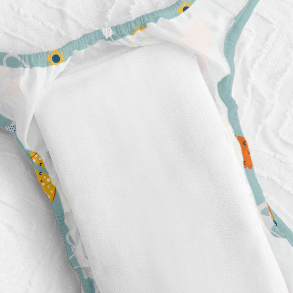 BAMBINO MIO wkłady pieluchy tetrowe wielorazowe x3 białe wkłady do pieluch z warstwą STAY DRY