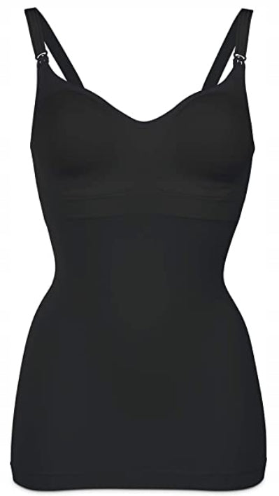 MEDELA top z biustonoszem do karmienia XL czarny, wygodny top do karmienia z zintegrowanym biustonoszem
