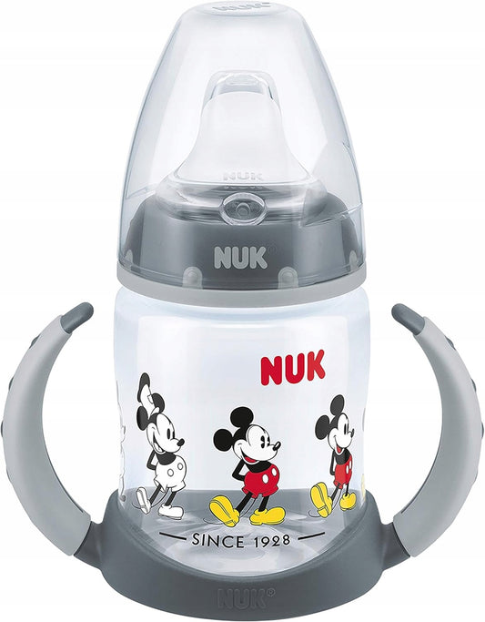 NUK Learner Cup Mickey HRNČEK 150 ml s ukazovateľom teploty 6 m+
