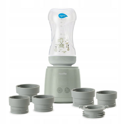 NUVITA Warm'N'Mix draagbare flessenwarmer geschikt voor flessen van verschillende merken 9 x 8,5 cm