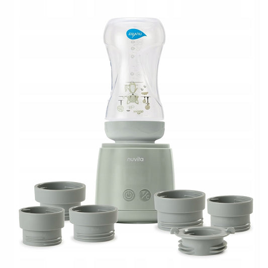 NUVITA Warm'N'Mix draagbare flessenwarmer geschikt voor flessen van verschillende merken 9 x 8,5 cm
