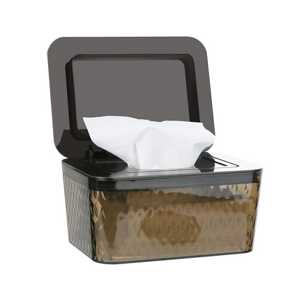 WHCHIY container voor vochtige doekjes met afdichting en deksel 12,5 x 17,5 x 9,5 cm