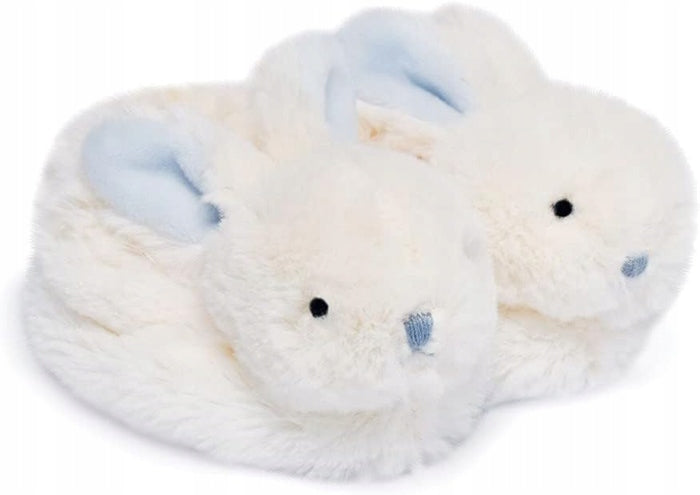 DOUDOU et COMPAGNIE chaussons doux pour bébé avec hochets LAPINS