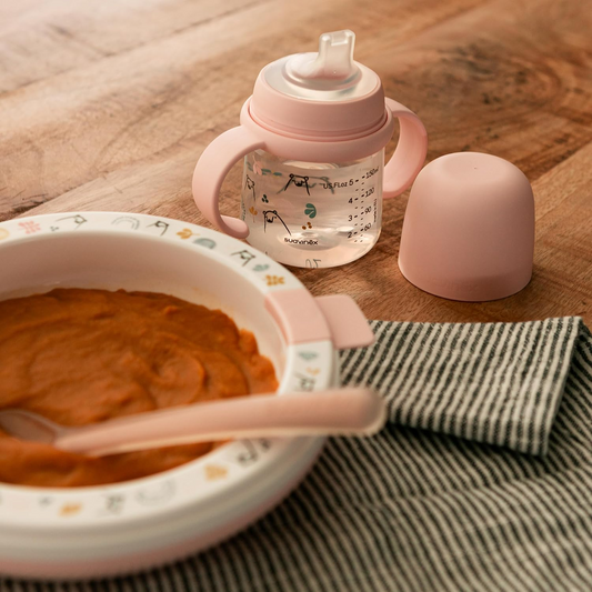 SUAVINEX Thermo-Teller, Tasse, Löffel-Set FOREST