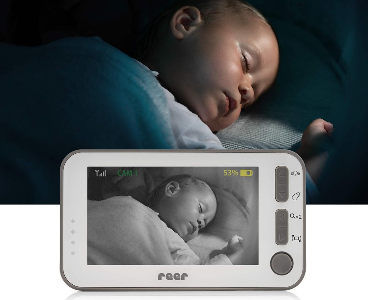 REER BabyCam L digitale elektronische babyfoon met video 4,3" TFT FHSS