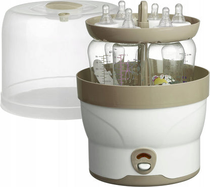 BABYRUF BS29 elektrische stoomsterilisator voor 6 flessen in 11 minuten + pincet