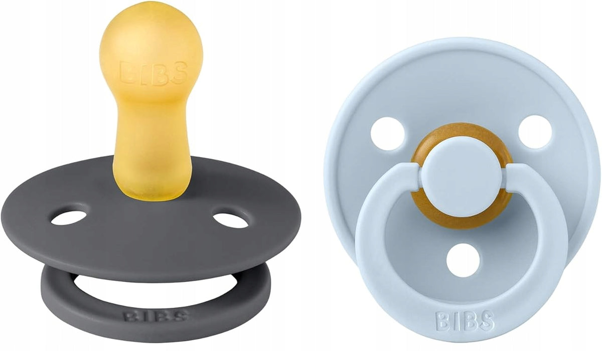 BIBS COLOUR Schnuller 2er-Pack Naturkautschuk 0-6 Monate