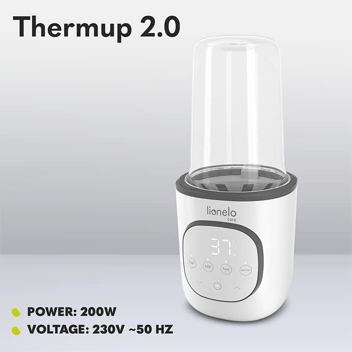 LIONELO podgrzewacz do butelek 5w1 Thermup 2.0, podgrzewacz i sterylizator do butelek, 200W, 230V
