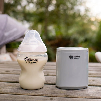 TOMMEE TIPPEE LetsGo podróżny podgrzewacz USB do butelki z mlekiem, szary, przenośny, do karmienia w podróży