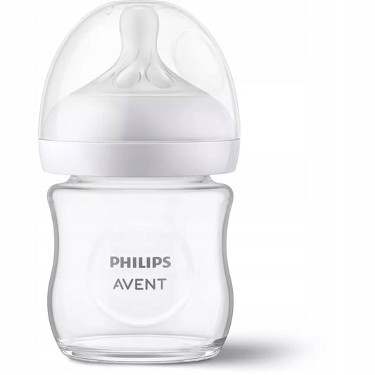 PHILIPS AVENT Biberón de vidrio Natural Response 120 ml 0+ tetina 2