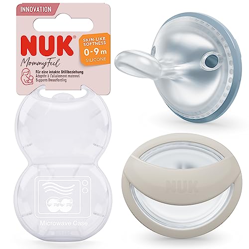 NUK MommyFeel uklidňující dudlíky 0-9 měs. 2 ks.
