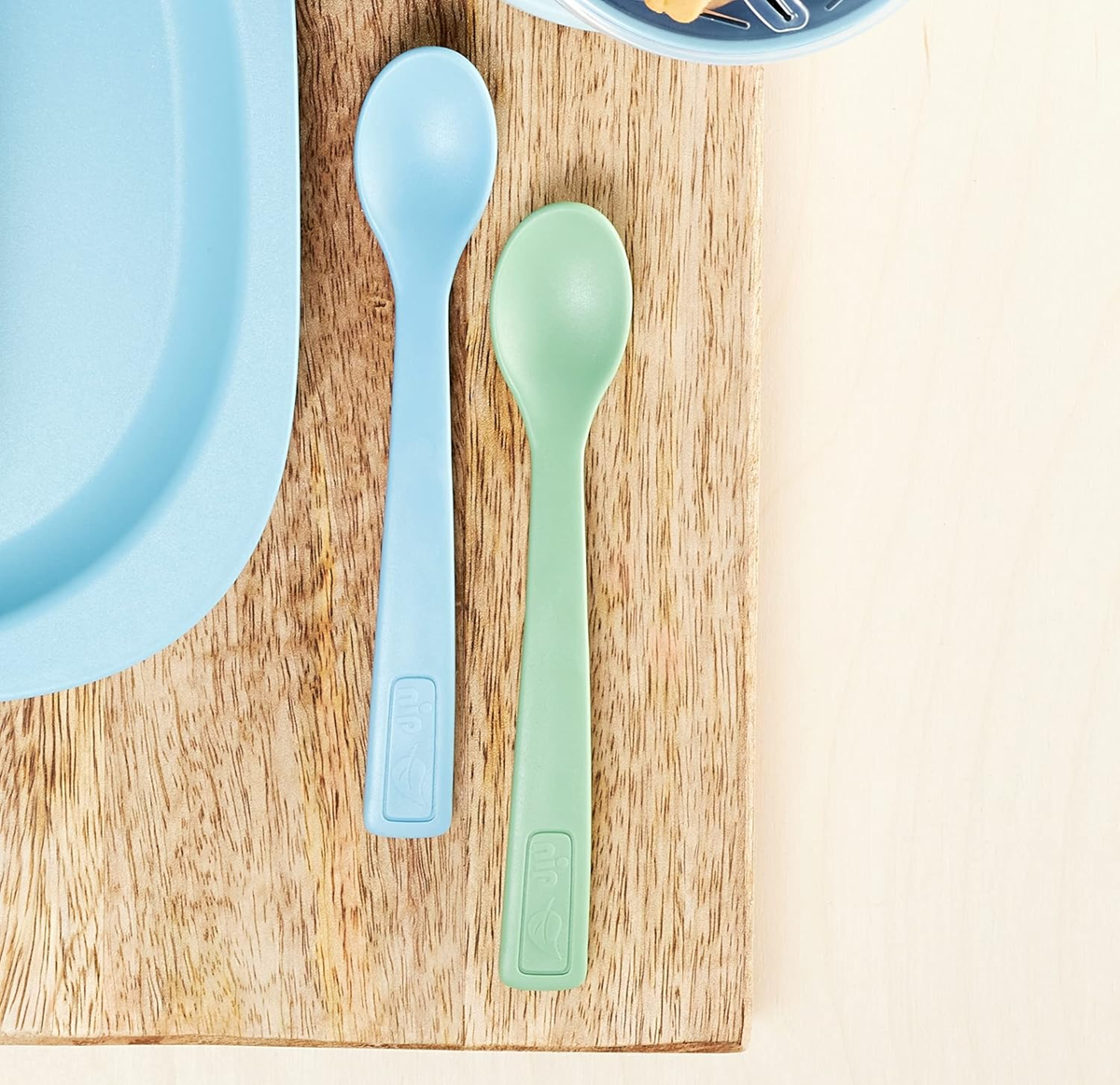 NIP Eat Green set van 3 lepels 14 cm 4 m+