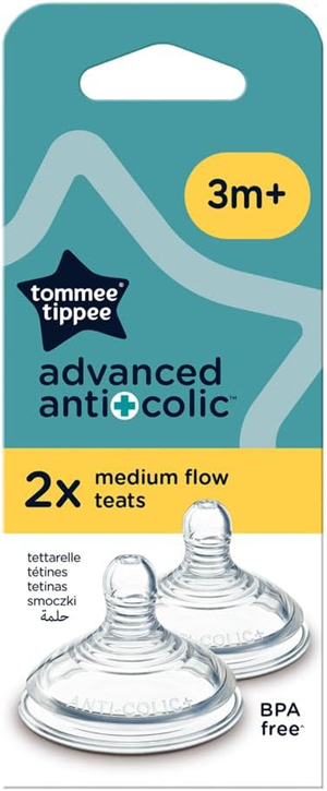 TOMMEE TIPPEE fopspenen ADVANCED ANTI-KOLIEK 3m+ x2