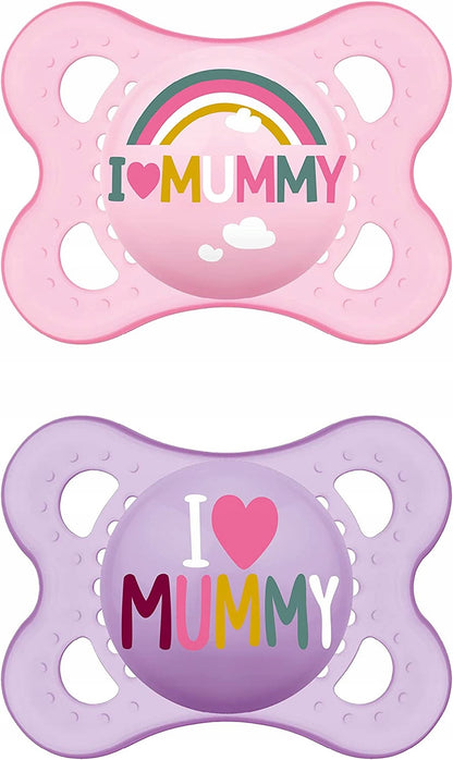MAM ORIGINAL πιπίλα x2 0-6m +θήκη