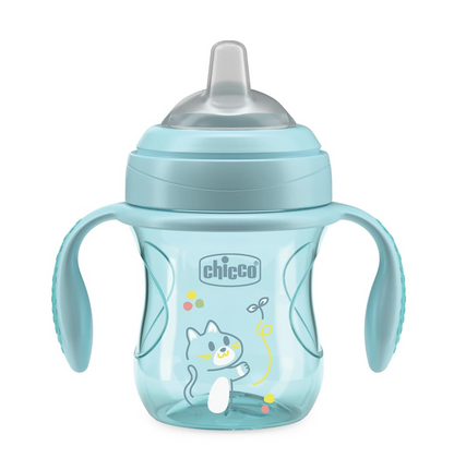 CHICCO Transition Cup anti-lekbeker met tuit en handvatten 200 ml 4 m+