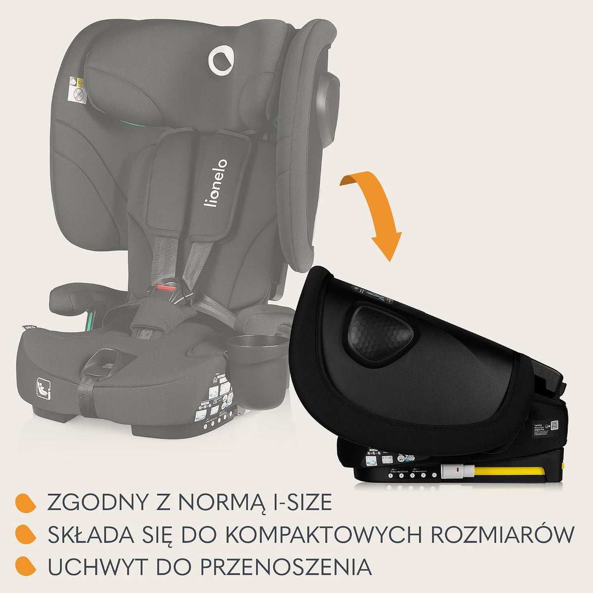 LIONELO NELLY i-Size autostoel 76-150 cm met ISOFIX