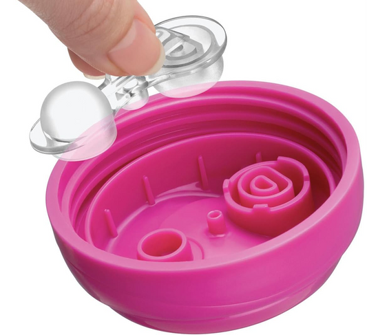 CHICCO Training Cup kubek niekapek z ustnikiem 200 ml 6 m+ fioletowy z zaworkiem antykolkowym