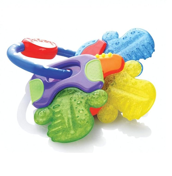 NUBY IcyBite szilikon hűthető rágóka 9 14 db cm KULCSOK