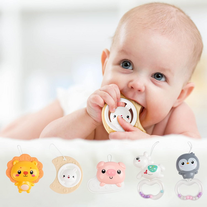 AMY & BENTON mobile avec boîte à musique et projecteur pour lit bébé + télécommande