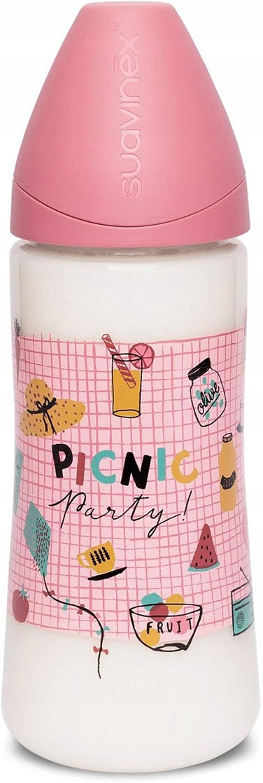 SUAVINEX biberon cu tetină din latex mărimea 2 6 luni+ 360 ml PICNIC PARTY