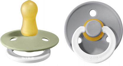 BIBS Colour Glow fopspeen van natuurrubber, lichtgevend 0-6m