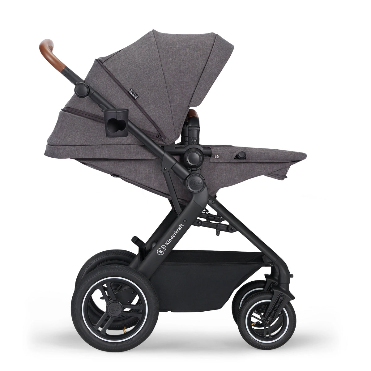 KINDERKRAFT B-TOUR 3-in-1 multifunctionele kinderwagen tot 22kg + autostoeltje MINK PRO