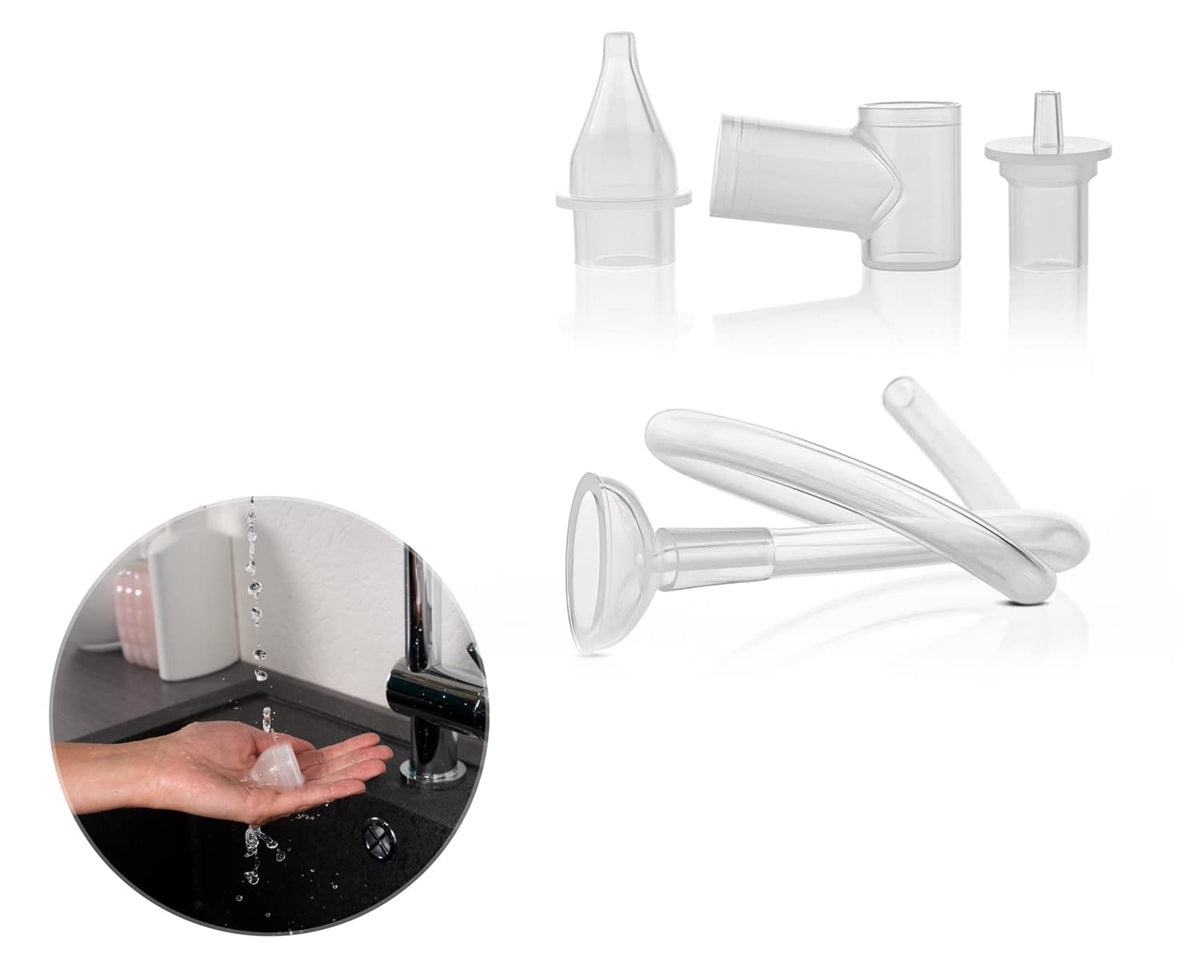 REER handmatige neuszuiger + 4 filters en etui