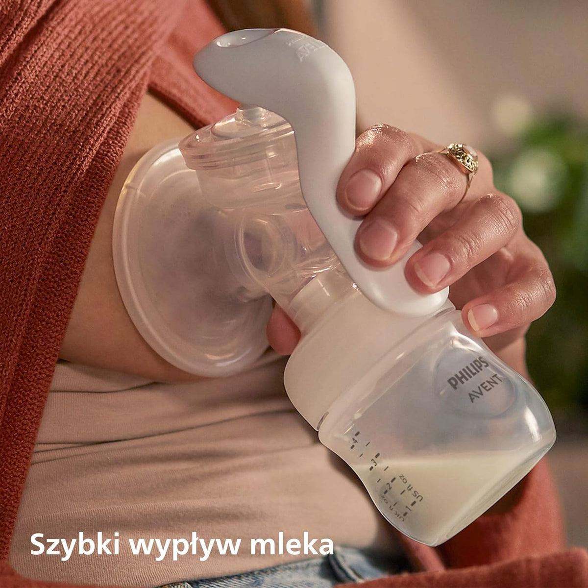PHILIPS AVENT Natural SCF430/60 sacaleches manual con accesorios