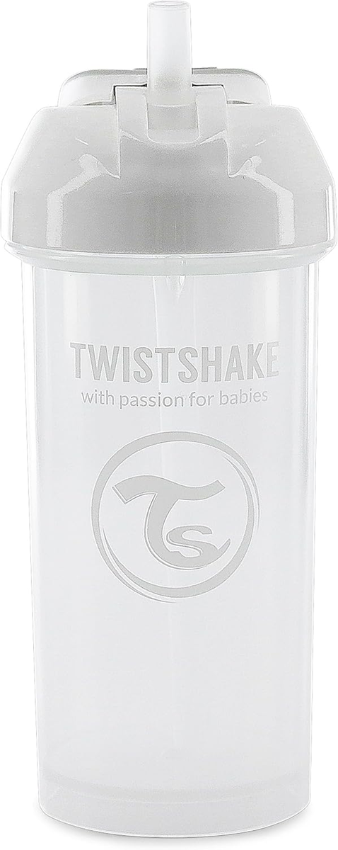 TWISTSHAKE Straw Cup ποτήρι με καλαμάκι που δεν στάζει 360 ml 6 μ+
