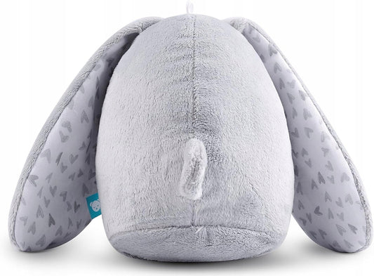 MyHummy szumiś przytulanka KRÓLIK 17 cm, szary króliczek z białym szumem dla dzieci 0+