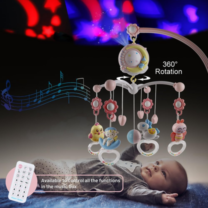 MINI TUDOU draaimolen met projector en 150 slaapliedjes + afstandsbediening ENGELSE TAAL