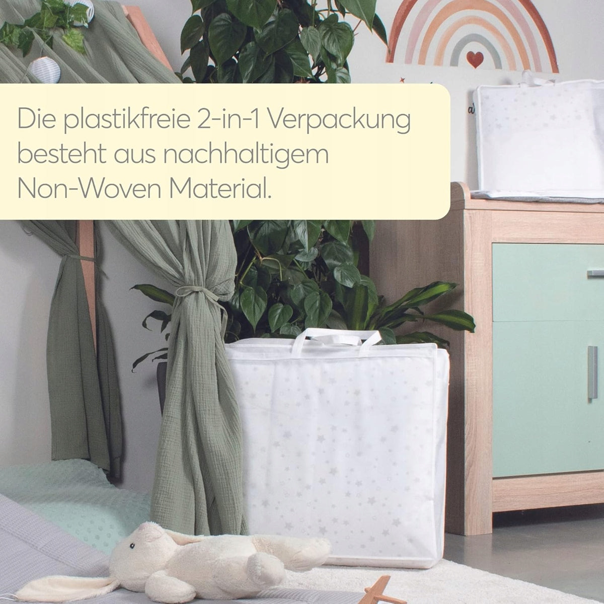 KOLIBRI zachte luiertafel 77X75cm met afneembare hoes