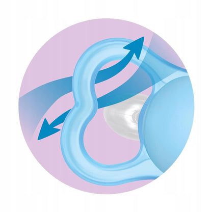 MAM ORIGINAL smoczek uspokajający x2 0-6m, ortodontyczny silikonowy smoczek dla niemowląt, BPA i BPS free