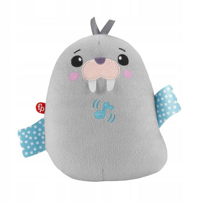 FISHER-PRICE Chill Vibes knuffel met melodietjes en trillingen MORS 17 cm